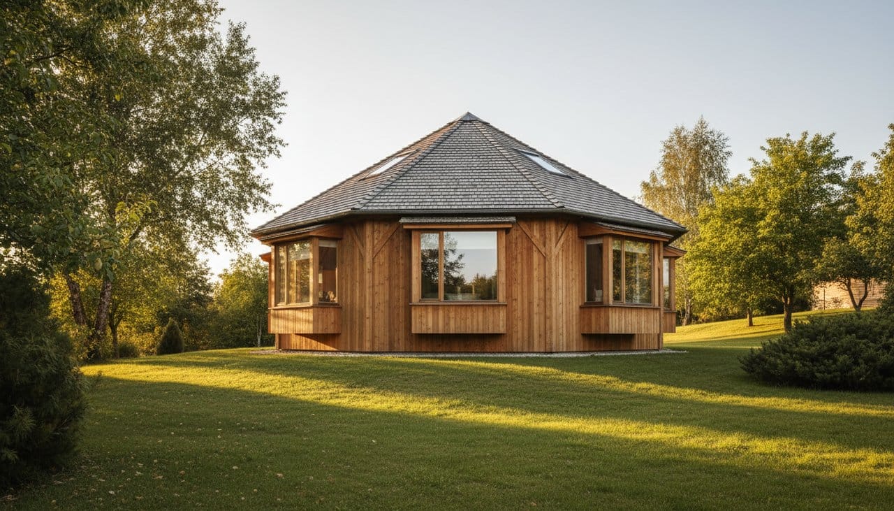 Maison Octogonale En Bois